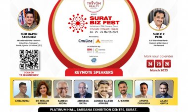 BNI द्वारा ट्रायम रियल्टी द्वारा प्रस्तुत सबसे बड़ा बिजनेस फेस्टिवल ‘द सूरत बिज़ फेस्ट’ का आयोजन